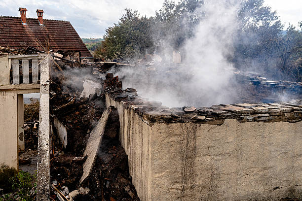 Professional Fire Damage Repair technician working in Pineville, PA